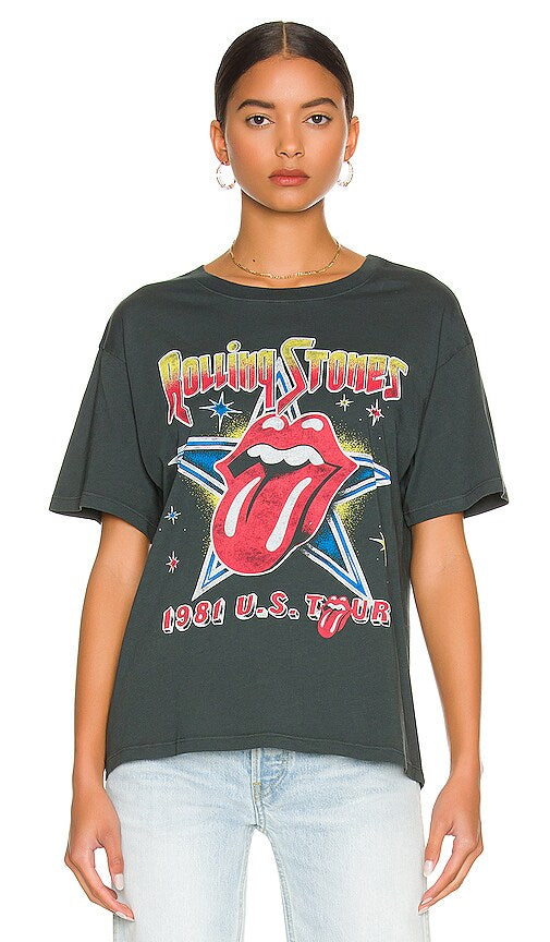 DAYDREAMER 1981 U.S. Tour ROLLING STONES Boyfriend Tee