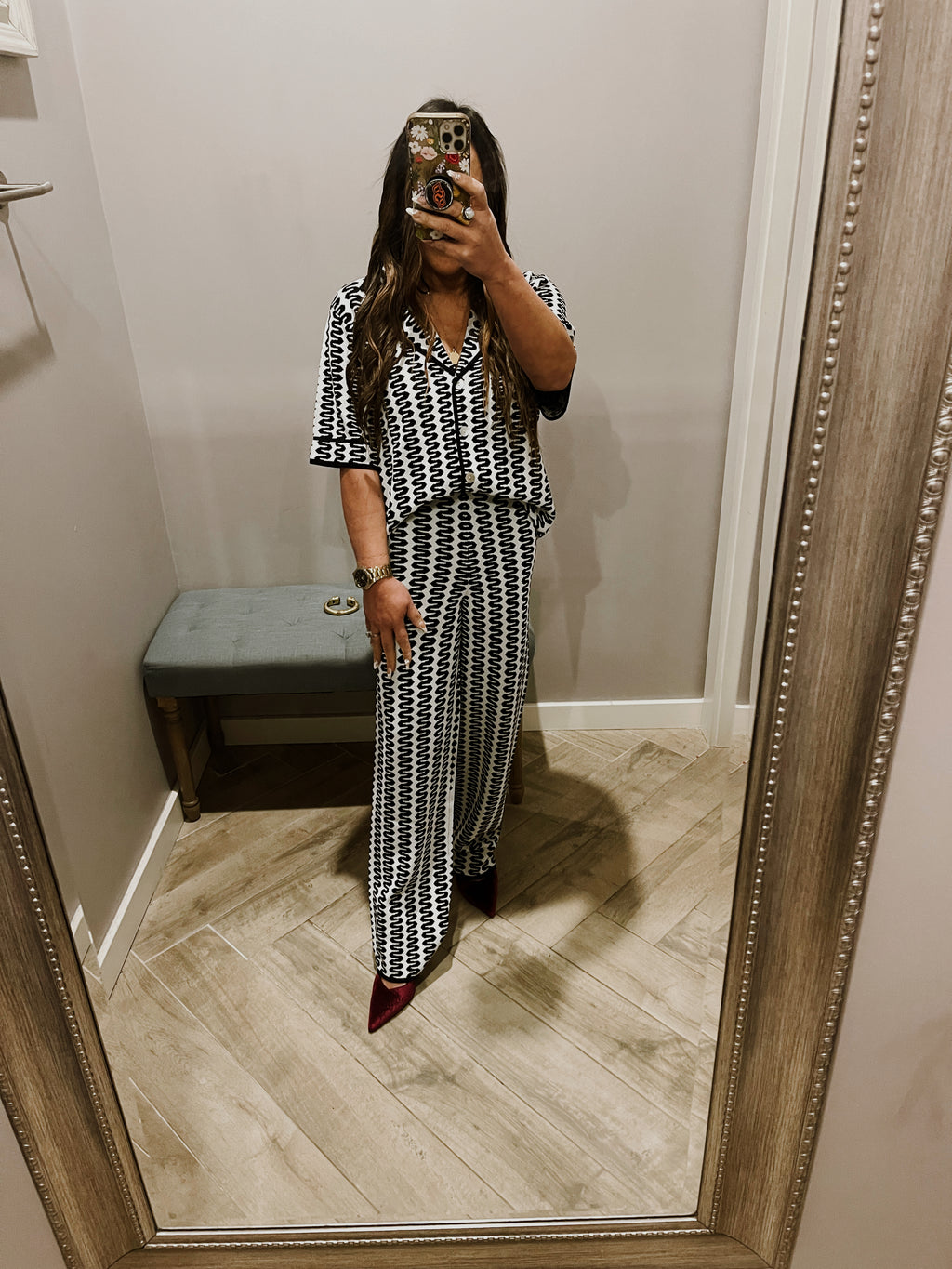 LUCY PARIS Pattern TAHITI Knit Pant