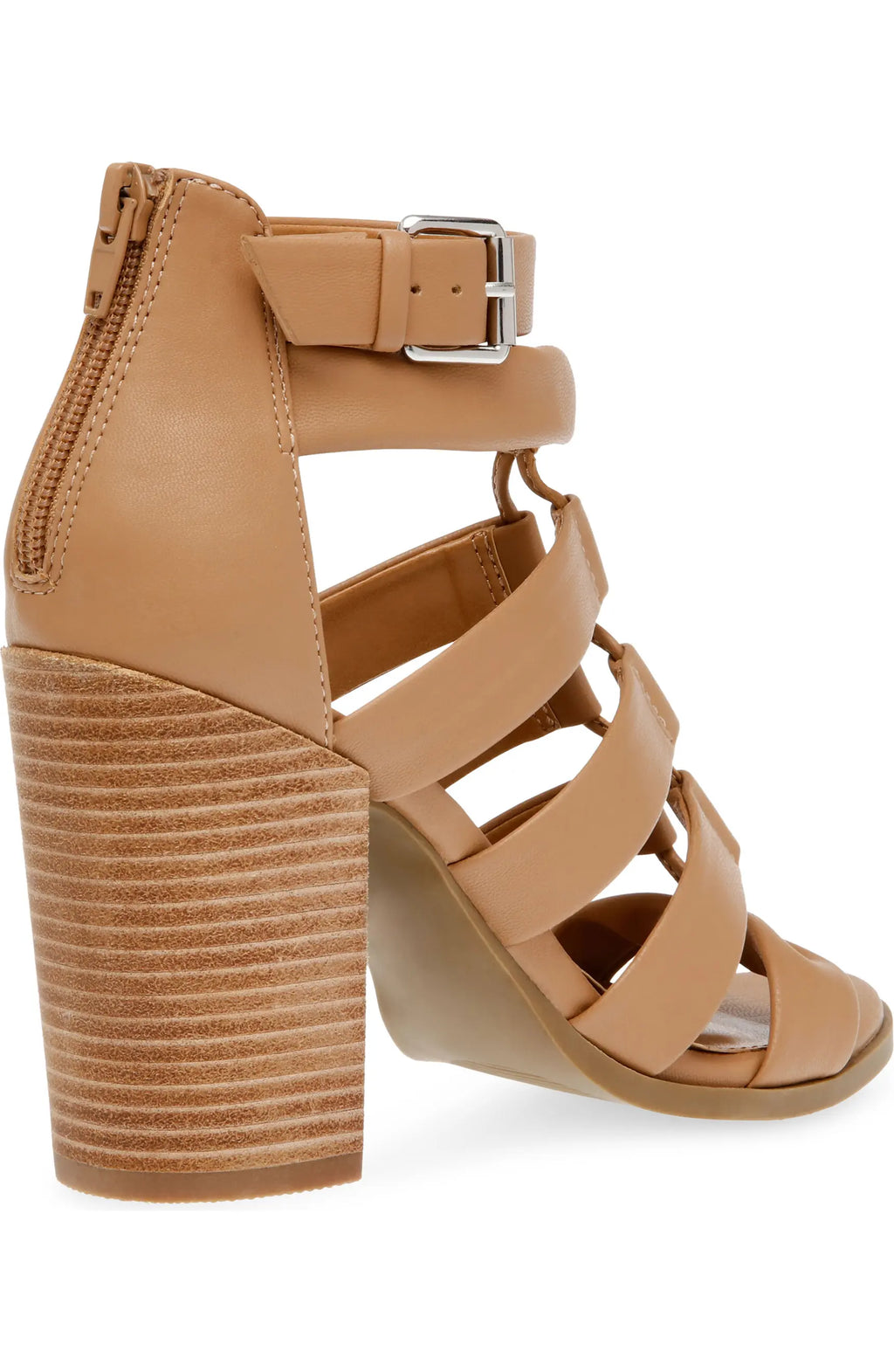DOLCE VITA Strappy BILLY Zipback Stacked Heel Sandals