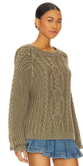 FREE PEOPLE Cable Knit FRANKIE Sweater