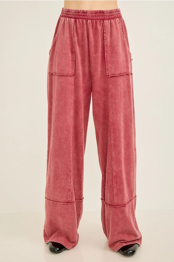 J. HER 2-Piece Burgundy Mineral Wash Set