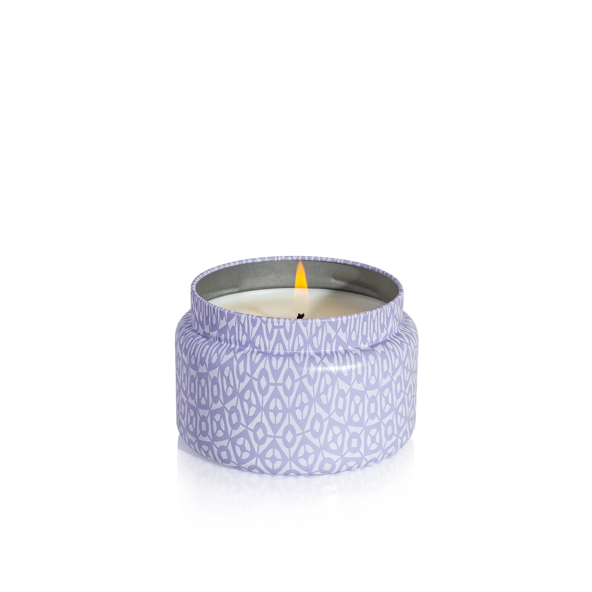 Capri BLUE Volcano Lavender Printed Travel Tin Candle 8.5oz