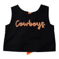 Capri Designs x Kickoff Rope Script Tie-Back Cropped Tank - OSU
