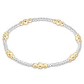 ENEWTON Classic PURPOSE Pattern 4mm Bead Bracelet - Mix Metal
