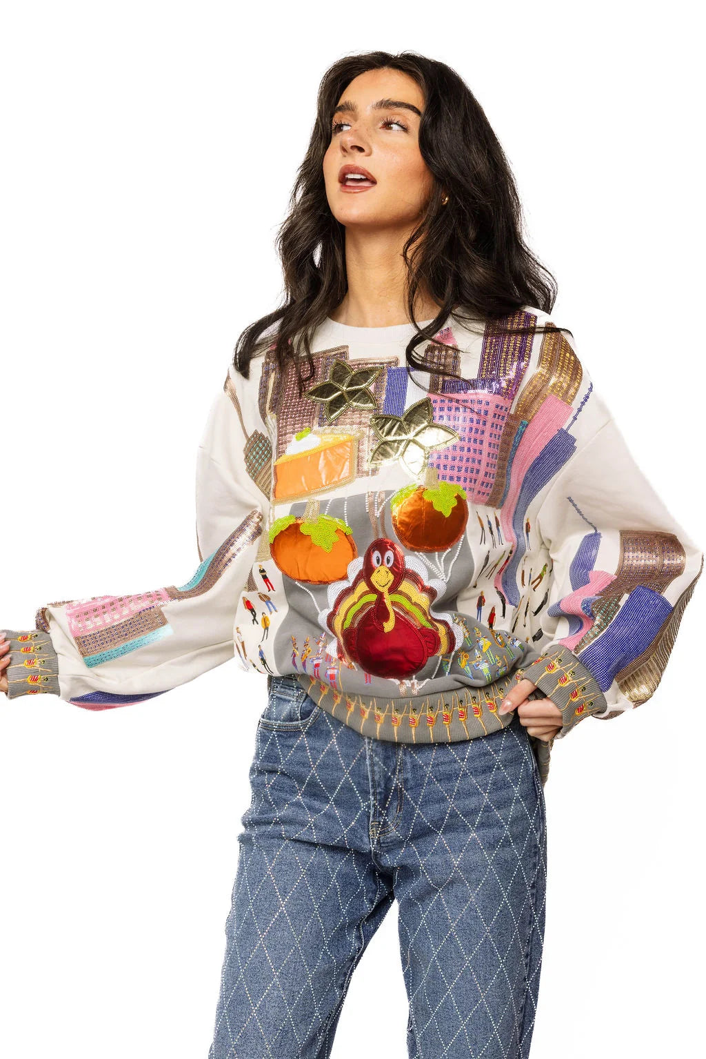 Queen of Sparkles Thanksgiving Day Parade Sweatshirt