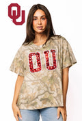 Queen of Sparkles Licensed OU Camo Tee