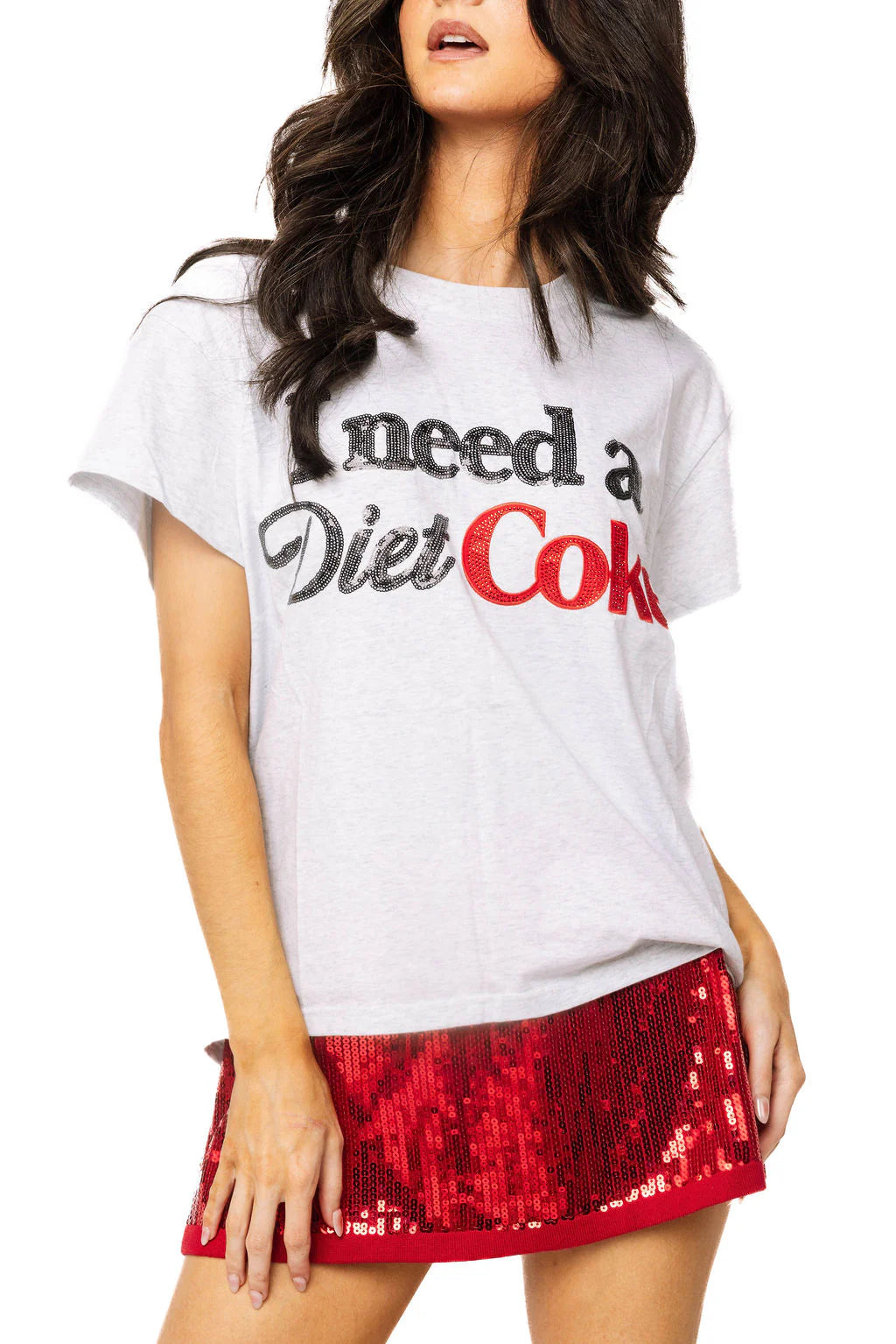 Queen of Sparkes "I Need a Diet Coke" Tee