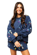 Queen of Sparkles Navy Pharmacy Sweatshirt