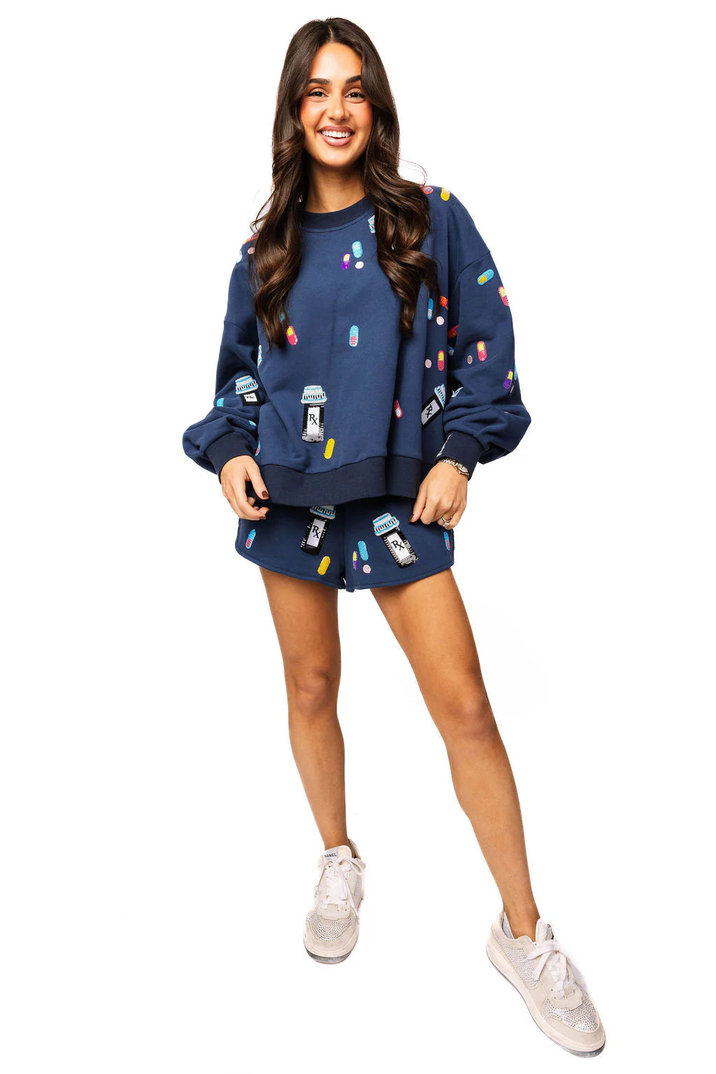 Queen of Sparkles Navy Pharmacy Sweatshirt