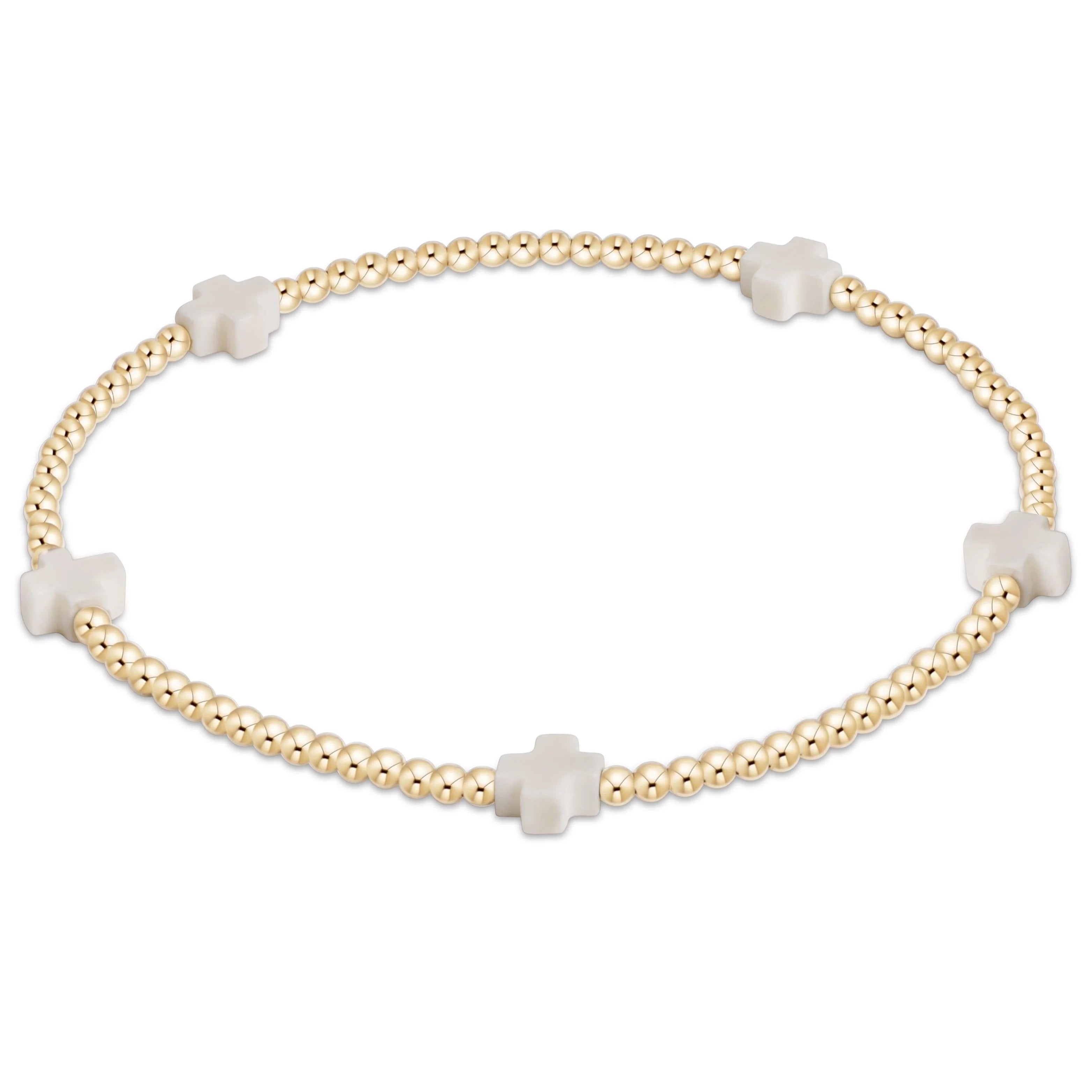 ENEWTON Signature Cross Small 2mm Gold Bracelet - America 250