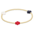ENEWTON Signature Cross 2mm Gold Bracelet - Firecracker