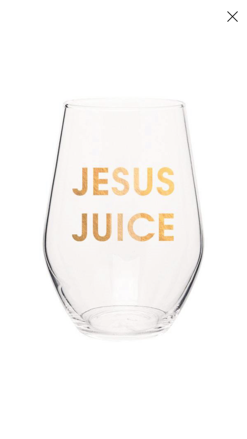 CG Graphic Foil Logo Stemless Wine Glass