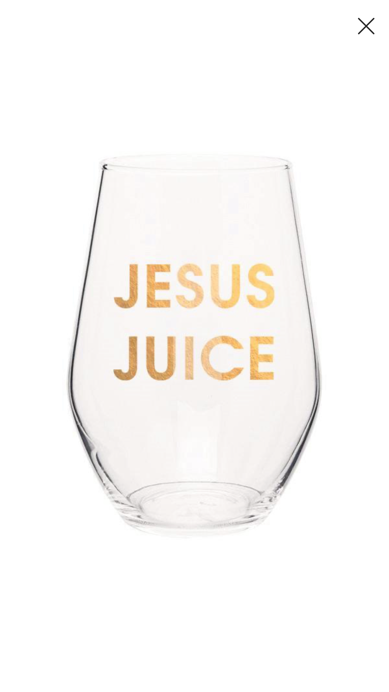 CG Graphic Foil Logo Stemless Wine Glass