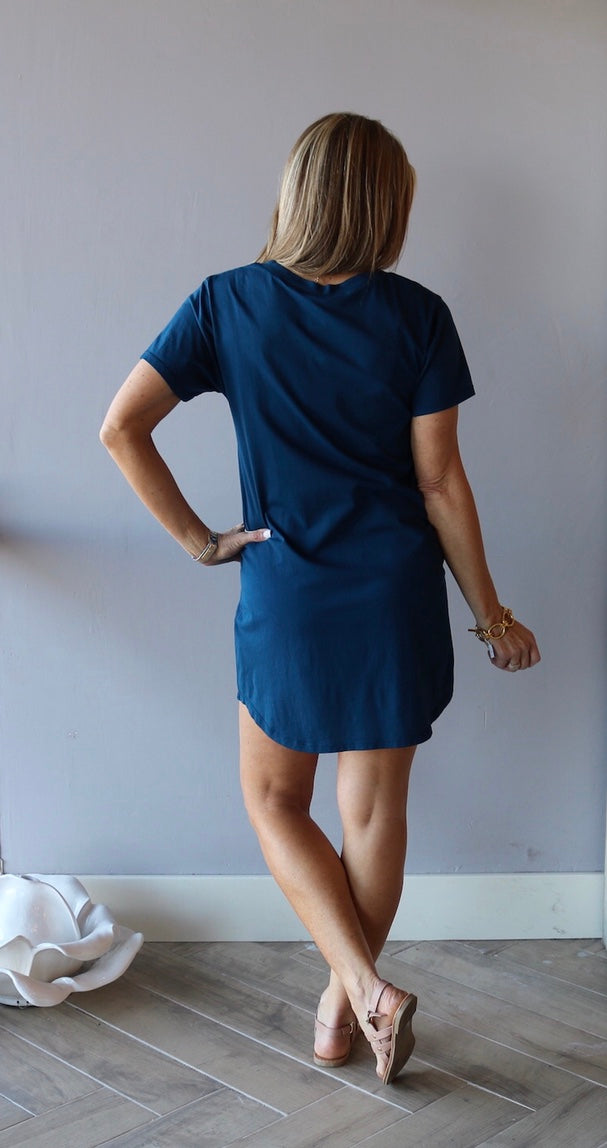 BOBI Supreme Jersey INTENSE ScoopHem Pocket Dress