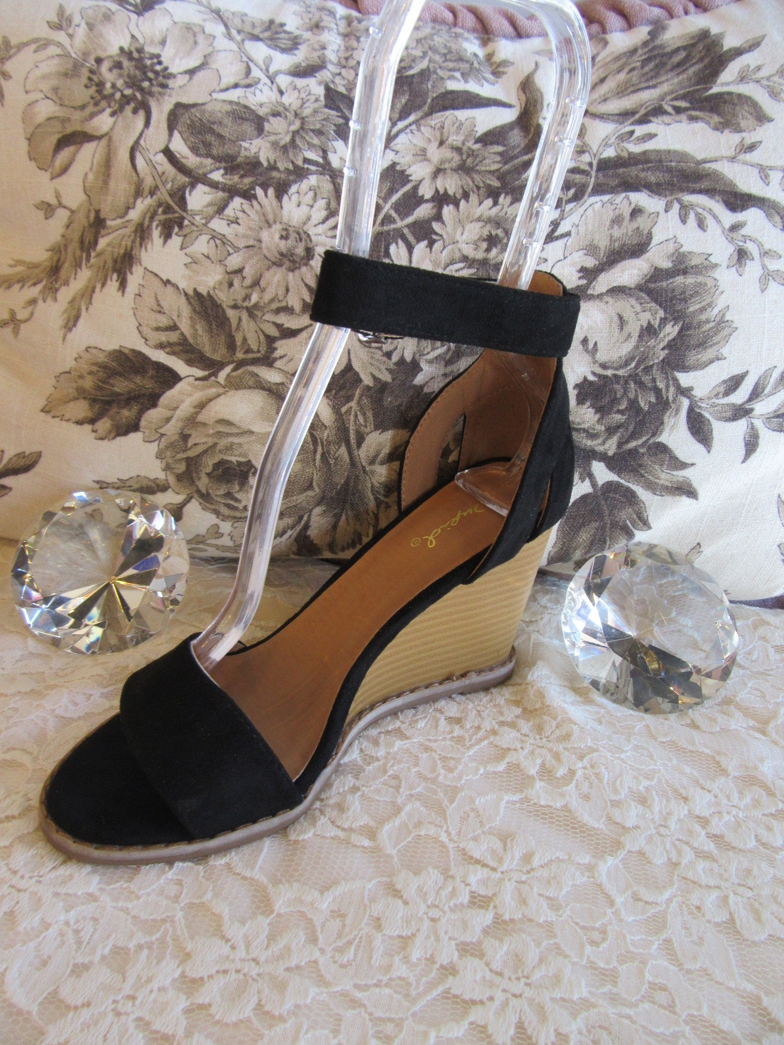 ANASTASIA AnkleStrap Wedge Sandal Shoe