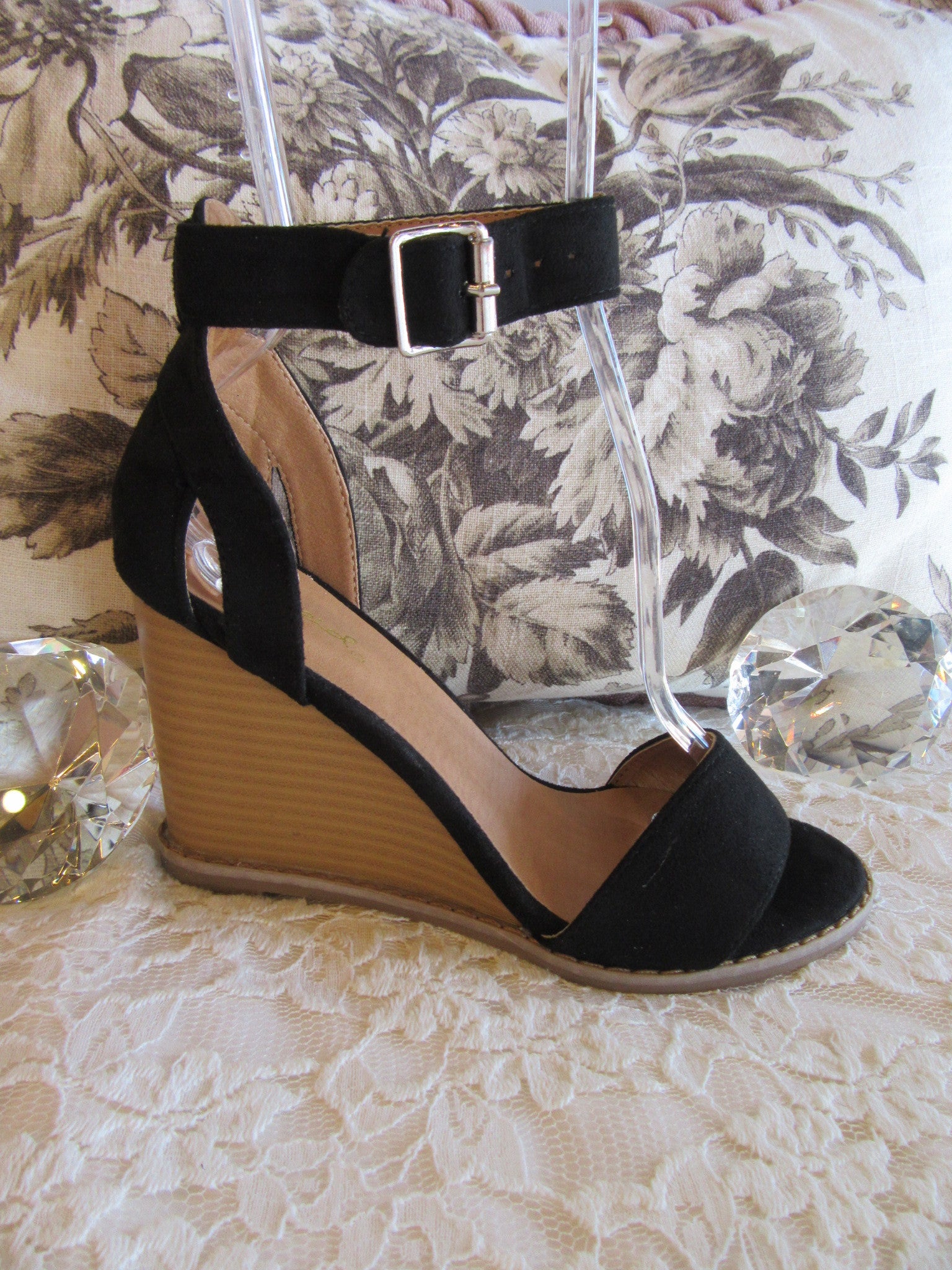 ANASTASIA AnkleStrap Wedge Sandal Shoe