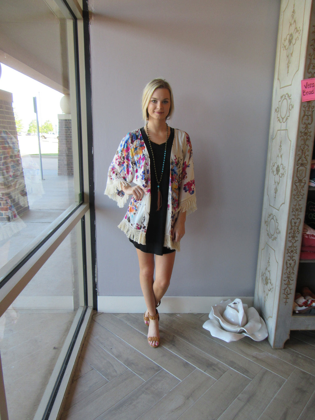 BOBI Lightweight Jersey PERFECT BOYFRIEND V-Neck ScoopNeck Tunic Dress