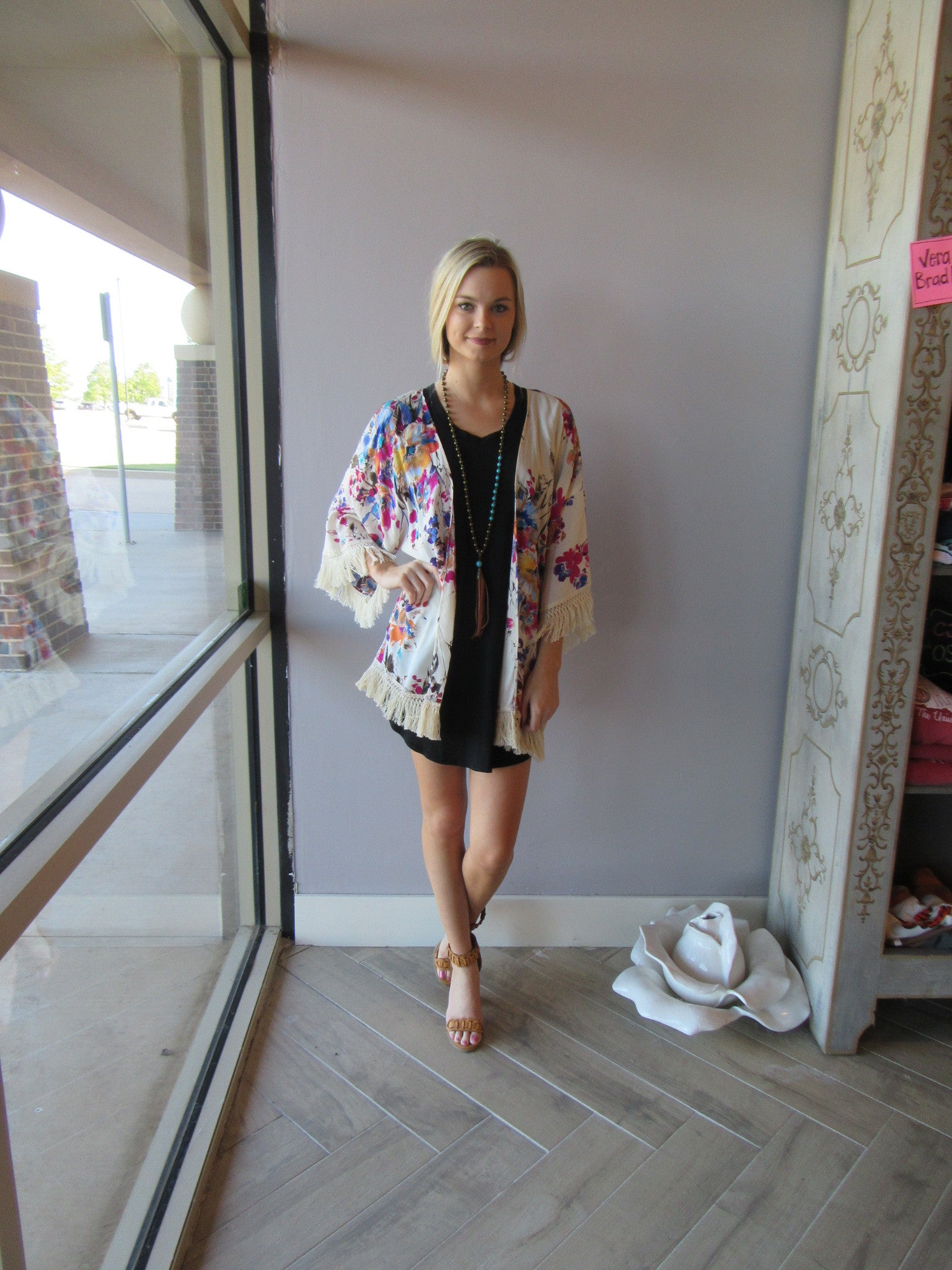 BOBI Lightweight Jersey PERFECT BOYFRIEND V-Neck ScoopNeck Tunic Dress