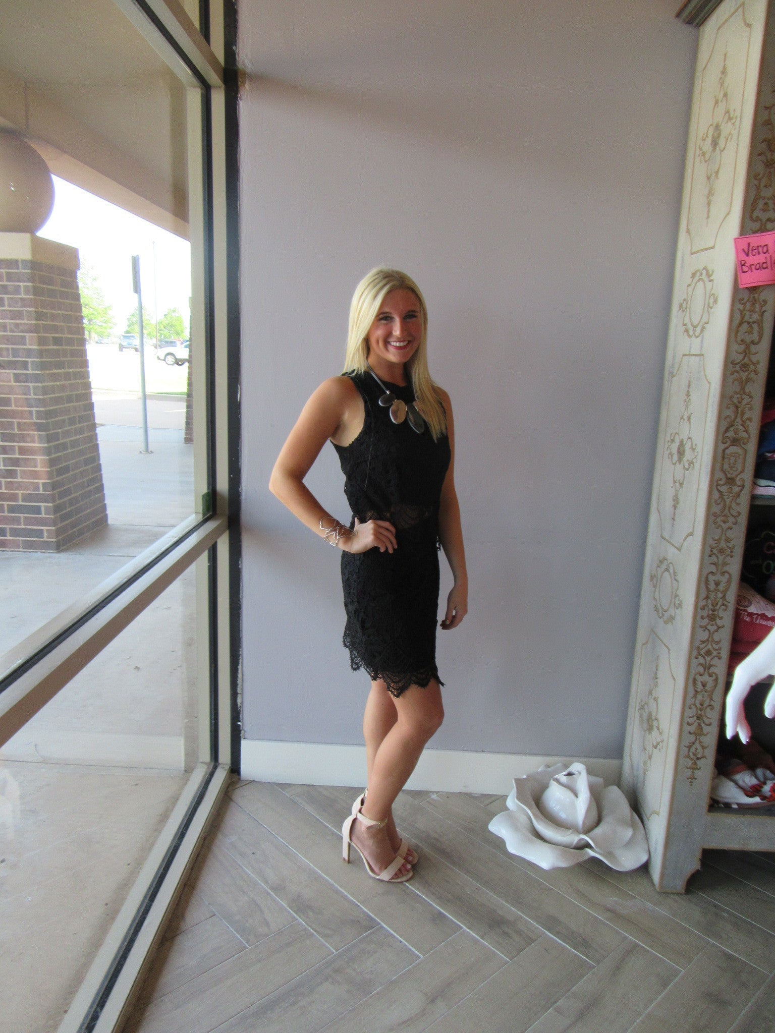 BELIEVER 2pc Battenburg Lace Crop Top/Skirt Set