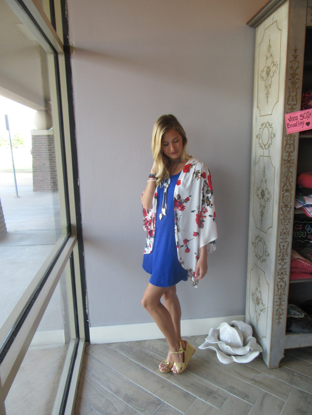 BOBI Lightweight Jersey PERFECT BOYFRIEND V-Neck ScoopNeck Tunic Dress