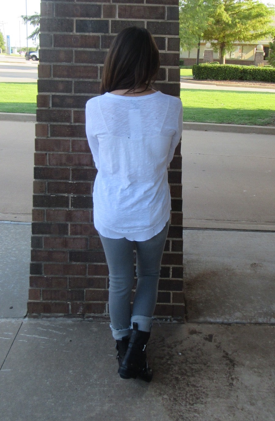 BOBI Slub Jersey PRIME Scoop RawHem Tee Top