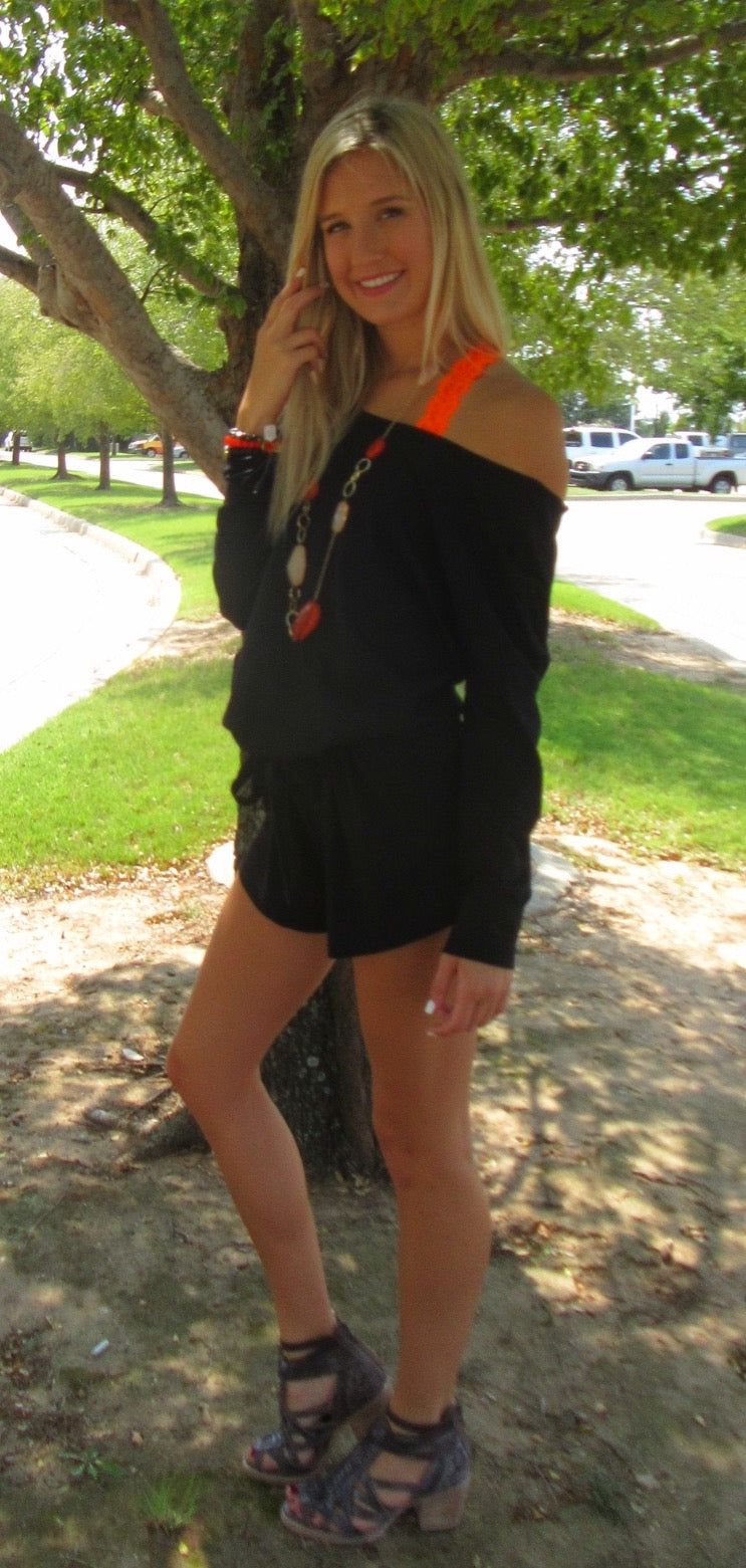 BOBI Jersey TURN BACK TIME DropShoulder Short Romper