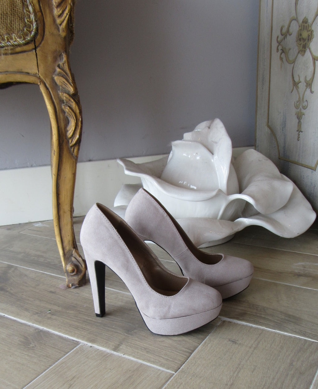 JESSICA Platform RoundToe Pumps Shoes