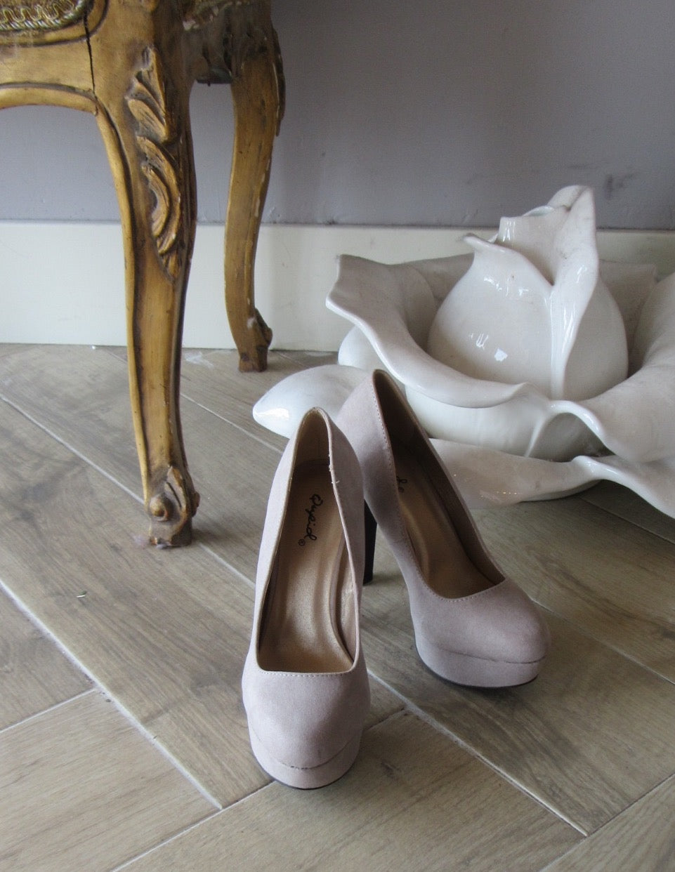 JESSICA Platform RoundToe Pumps Shoes