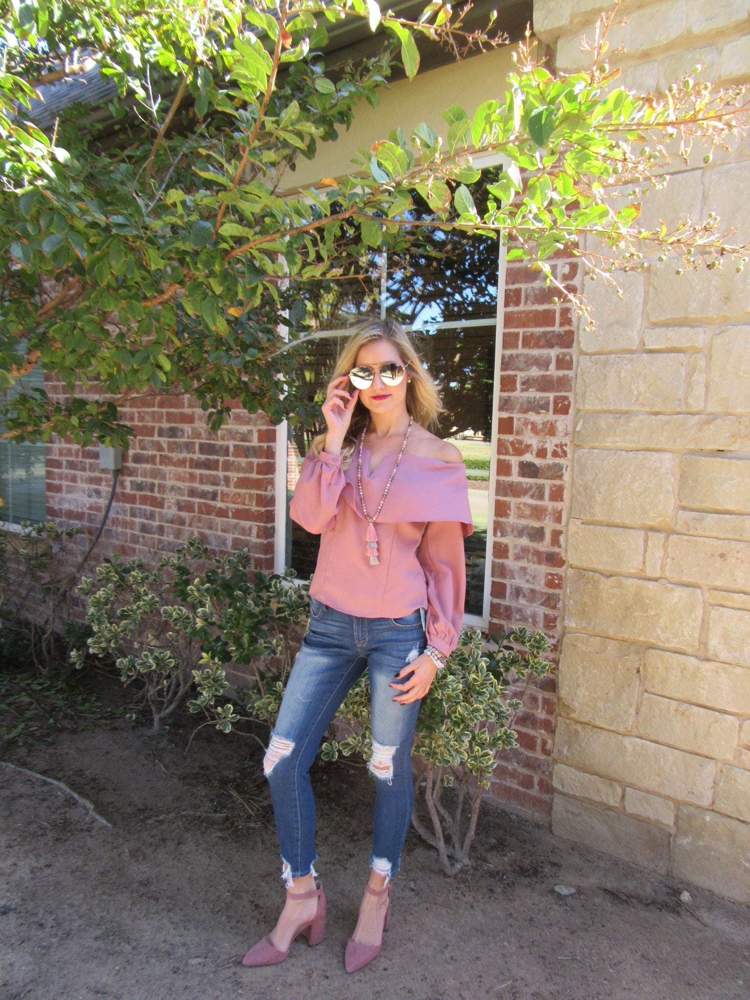 CITY LIFE Midrise Open Destructed Ankle Skinny Jean