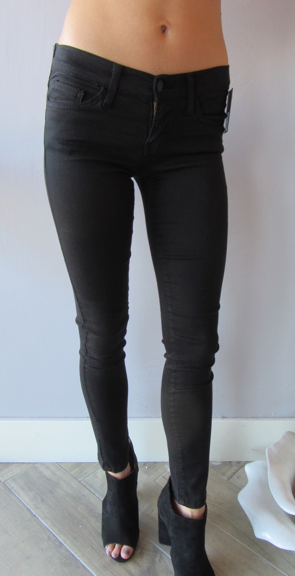 FLYING MONKEY Supersoft BLACK Colored Skinny Jean