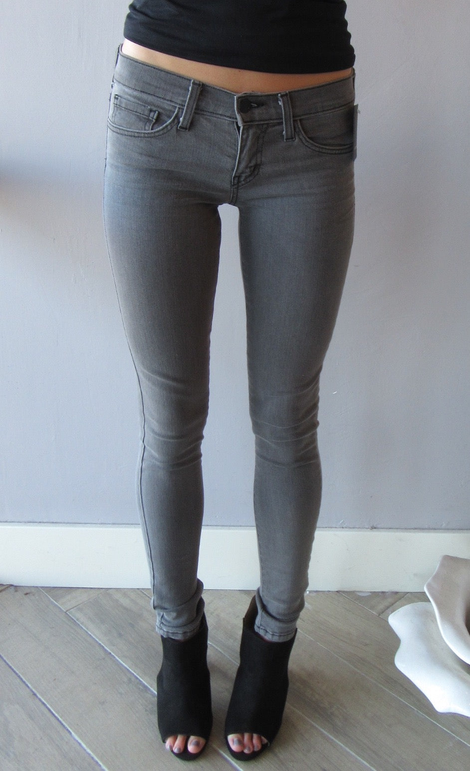 FLYING MONKEY 3D Resin GREY MATTER Whiskered Skinny Jean