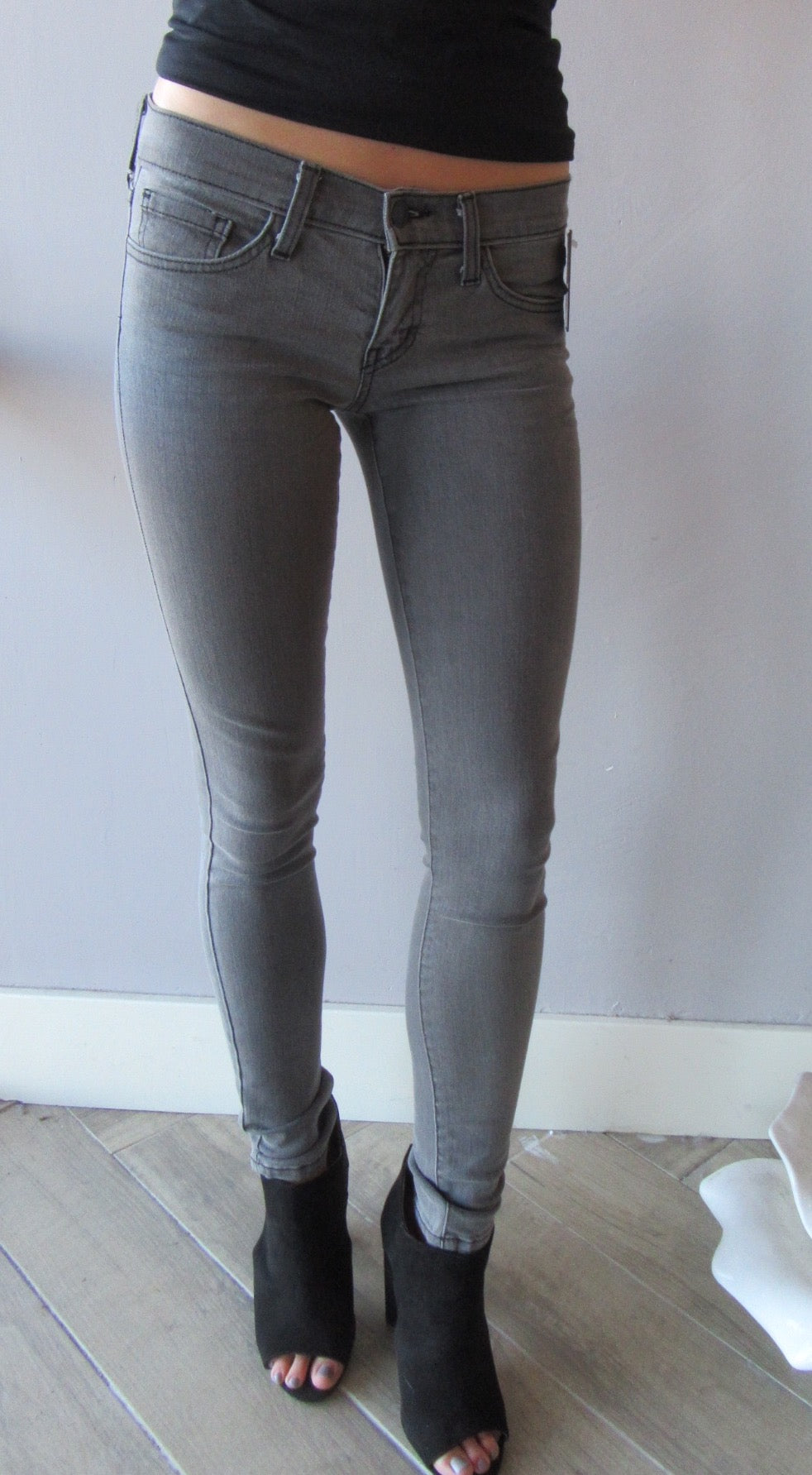 FLYING MONKEY 3D Resin GREY MATTER Whiskered Skinny Jean