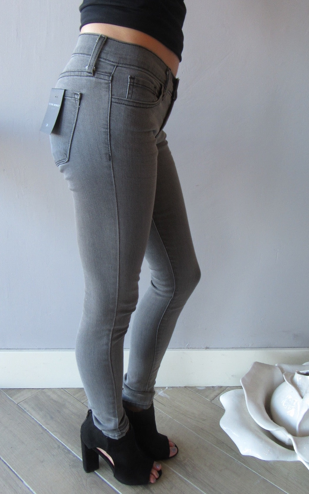 FLYING MONKEY 3D Resin GREY MATTER Whiskered Skinny Jean