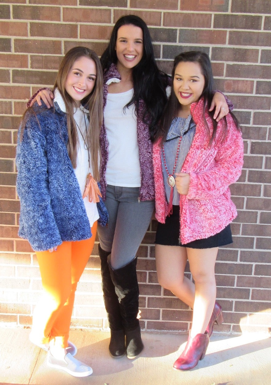 ARCTIC RUSH TwoTone Polar Fleece ZipUp Jacket Top