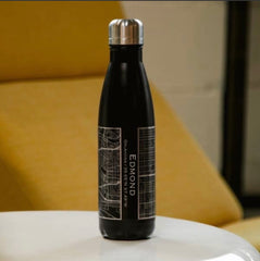 ROAD TAKEN Engraved Map Insulated Bottle