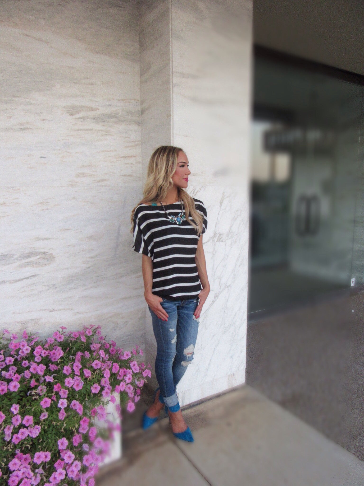 FLYING MONKEY Distressed CRYSTAL RIVER Skinny Jeans