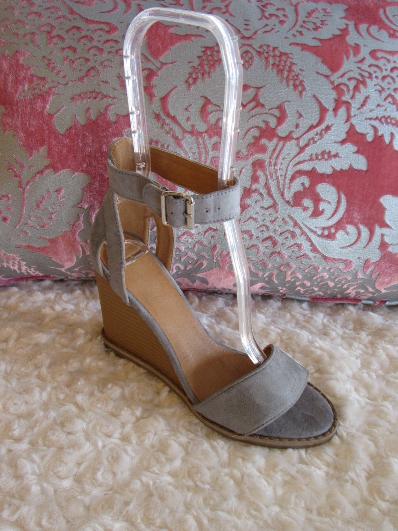 ANASTASIA AnkleStrap Wedge Sandal Shoe