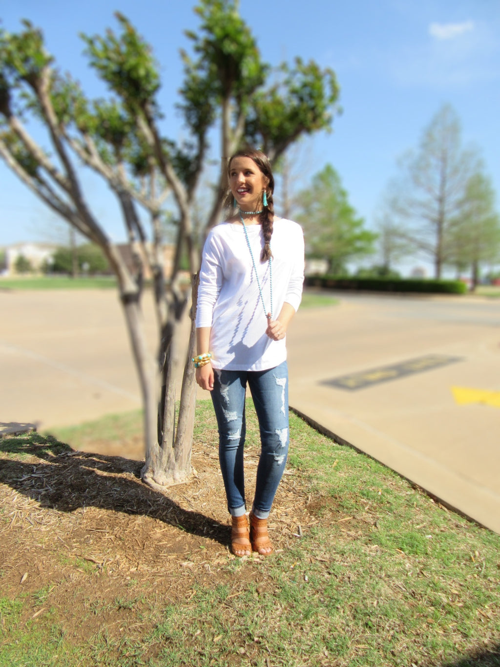 WINDJAMMER Boatneck Knit Jersey Top