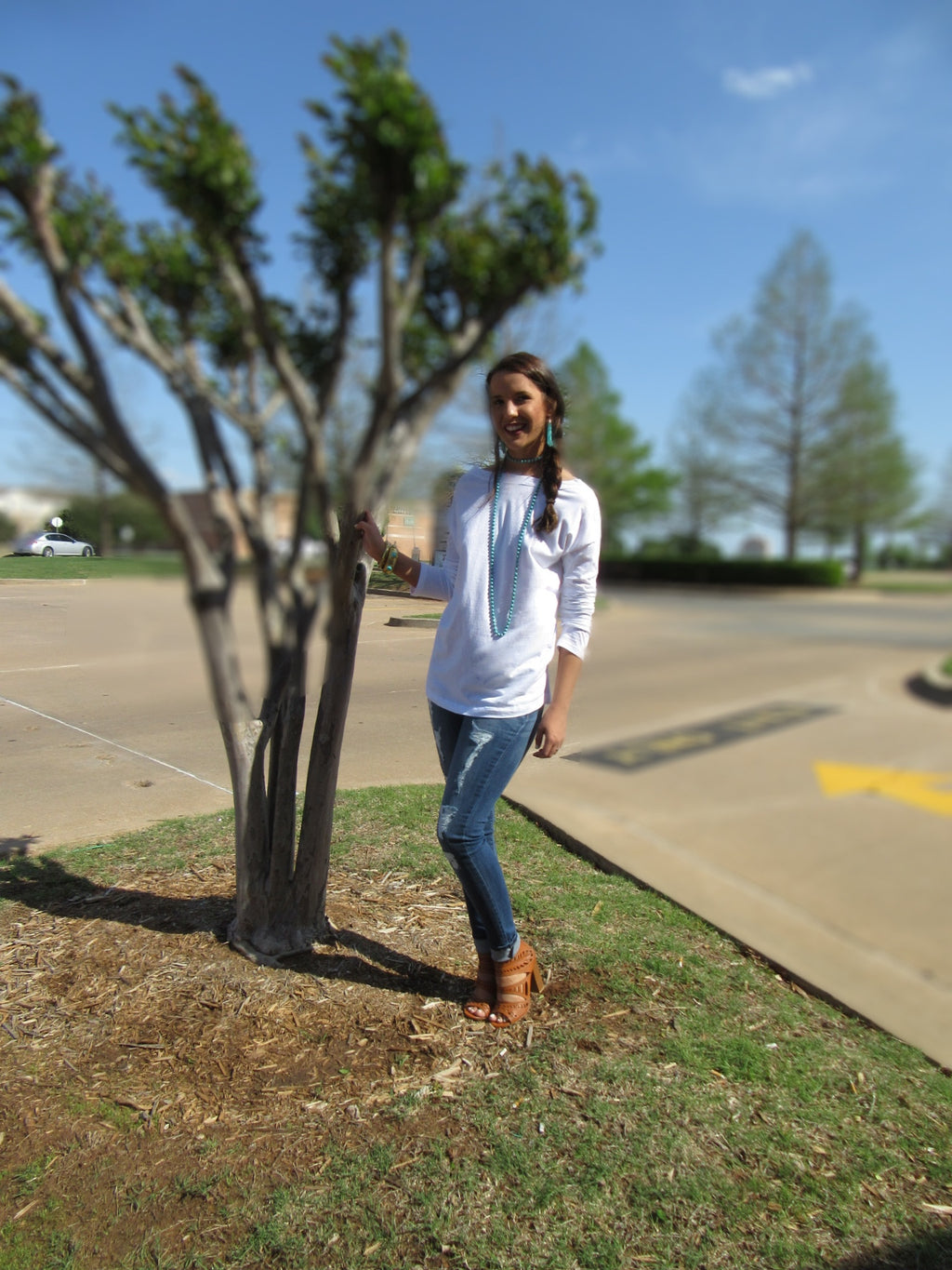 WINDJAMMER Boatneck Knit Jersey Top