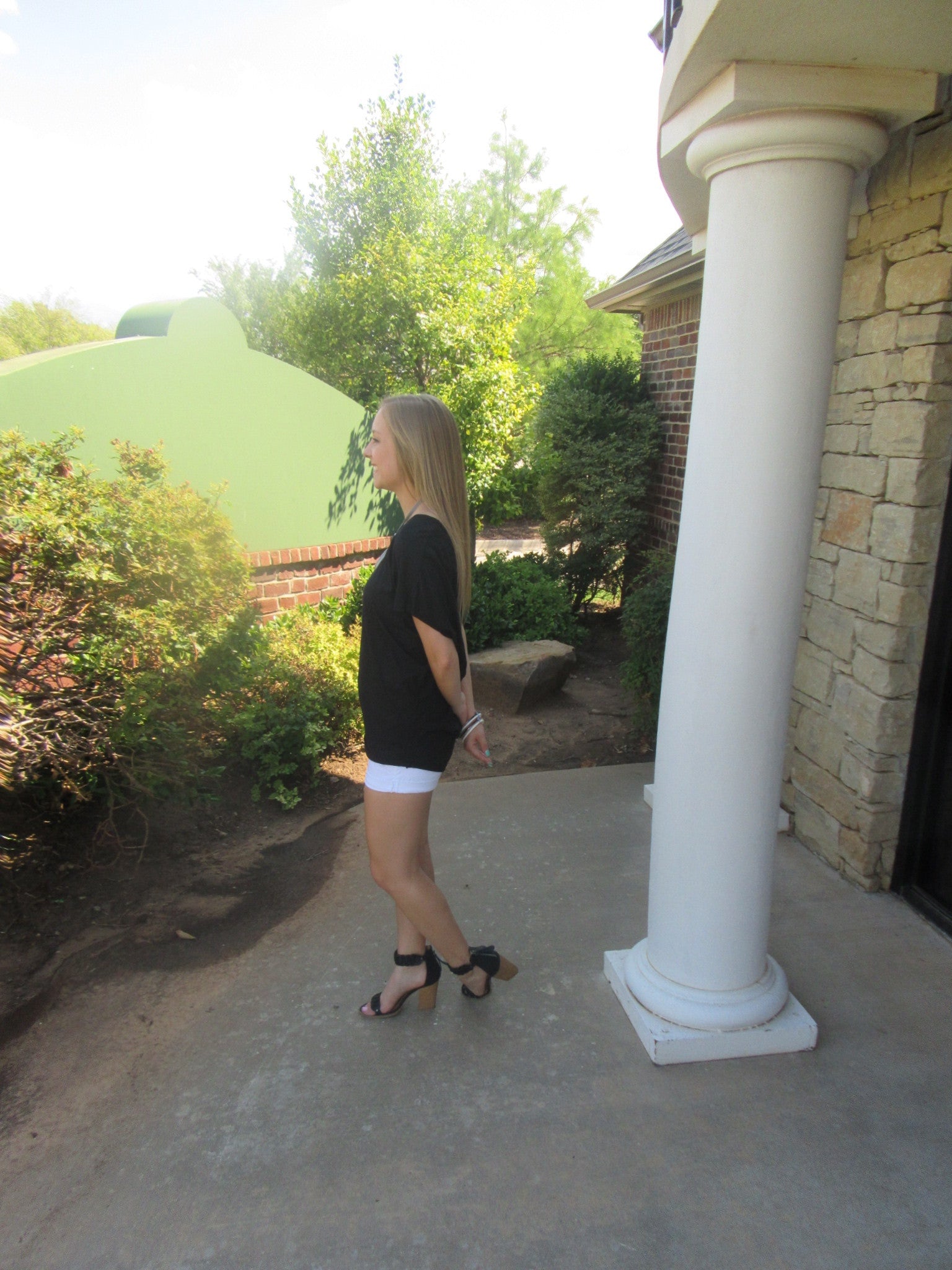 BOBI Lightweight Jersey DRIPPING SPRINGS Drape Back Top