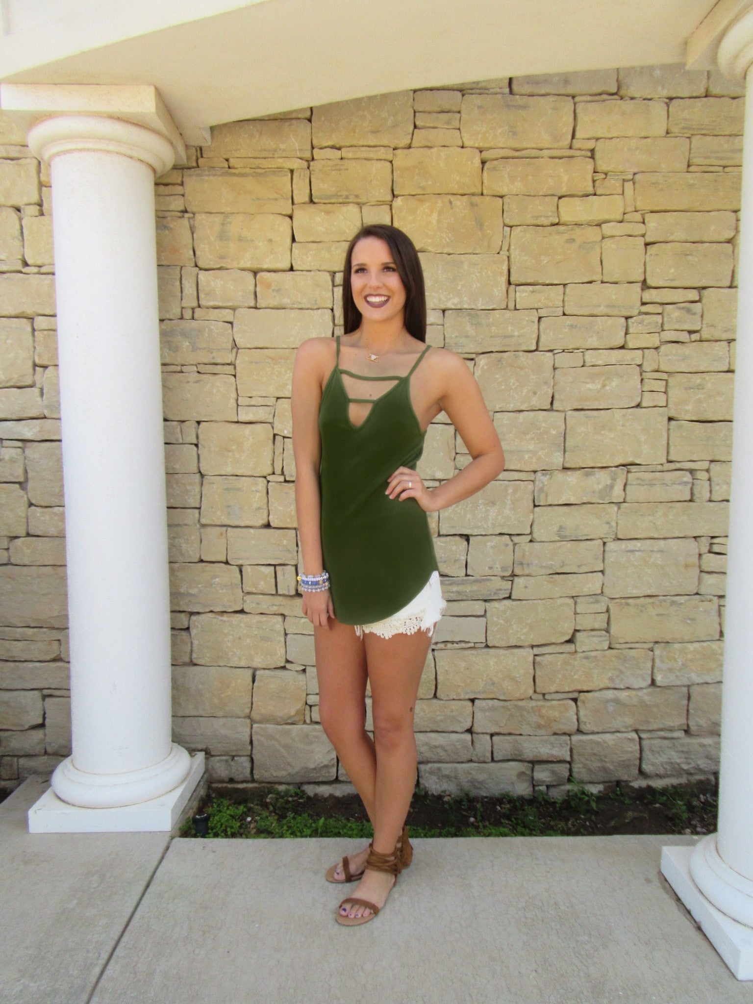 BOBI RibKnit SURREY StrappyFront ScoopHem Tank