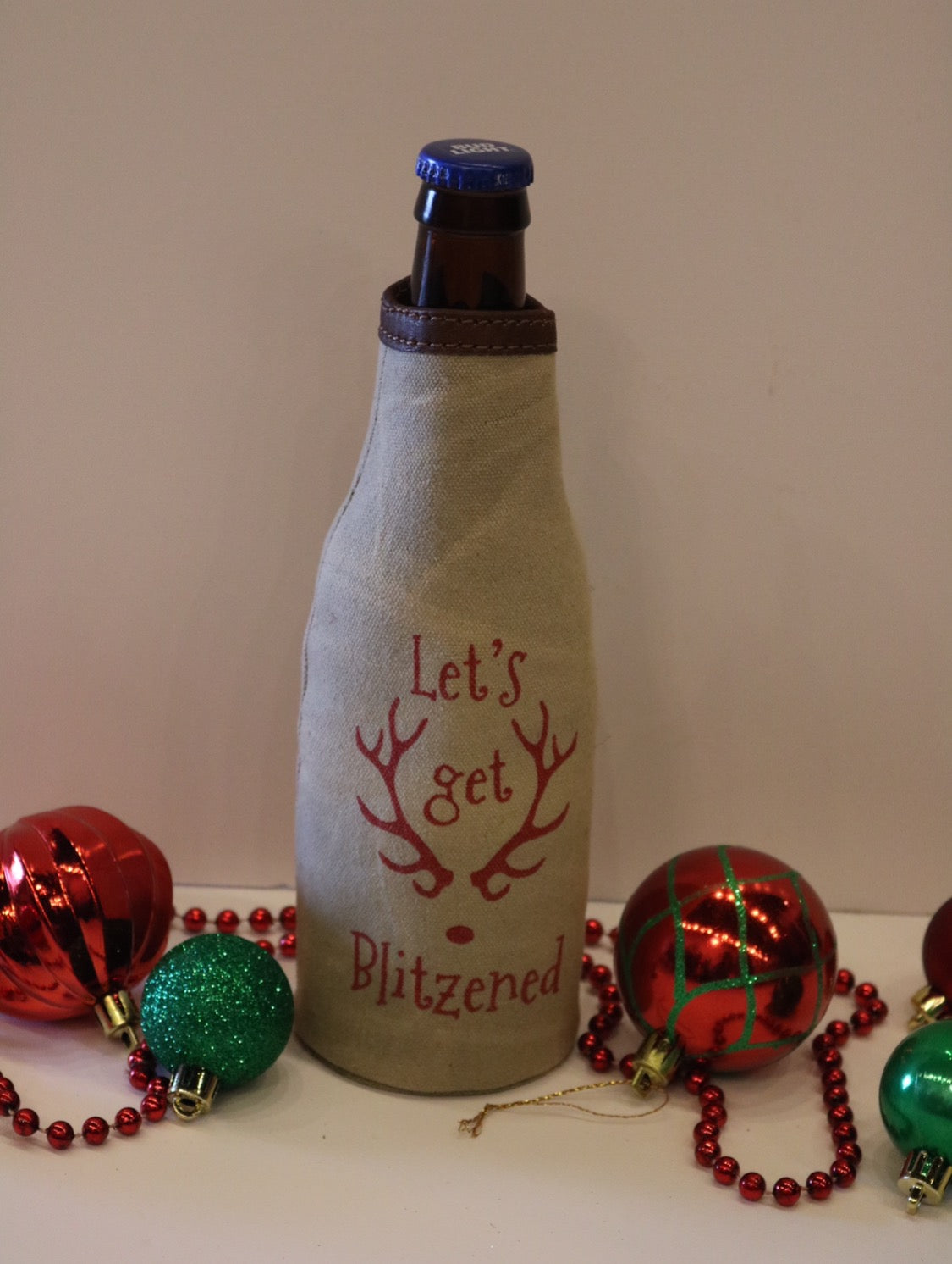 MONA B. Canvas Bottle Koozie