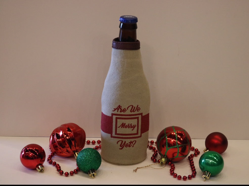 MONA B. Canvas Bottle Koozie