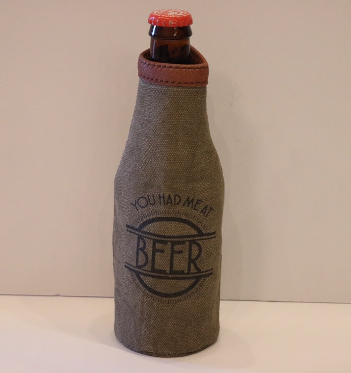 MONA B. Canvas Bottle Koozie
