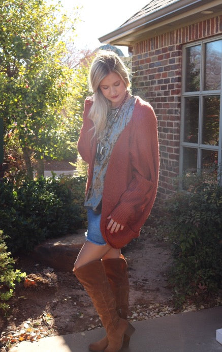 CONTENT DolmanSleeve Drapy Knit Cardigan Top