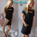 DIRE STRAITS SlitFront Modal Jersey Dress