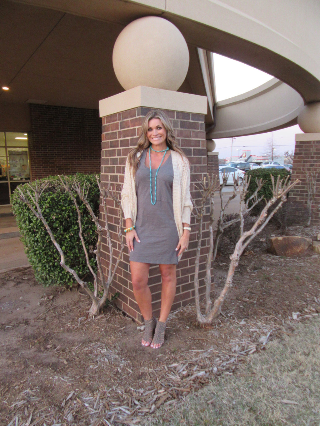 BOBI Slub Jersey HAMPSTEAD Pocket Tank Dress