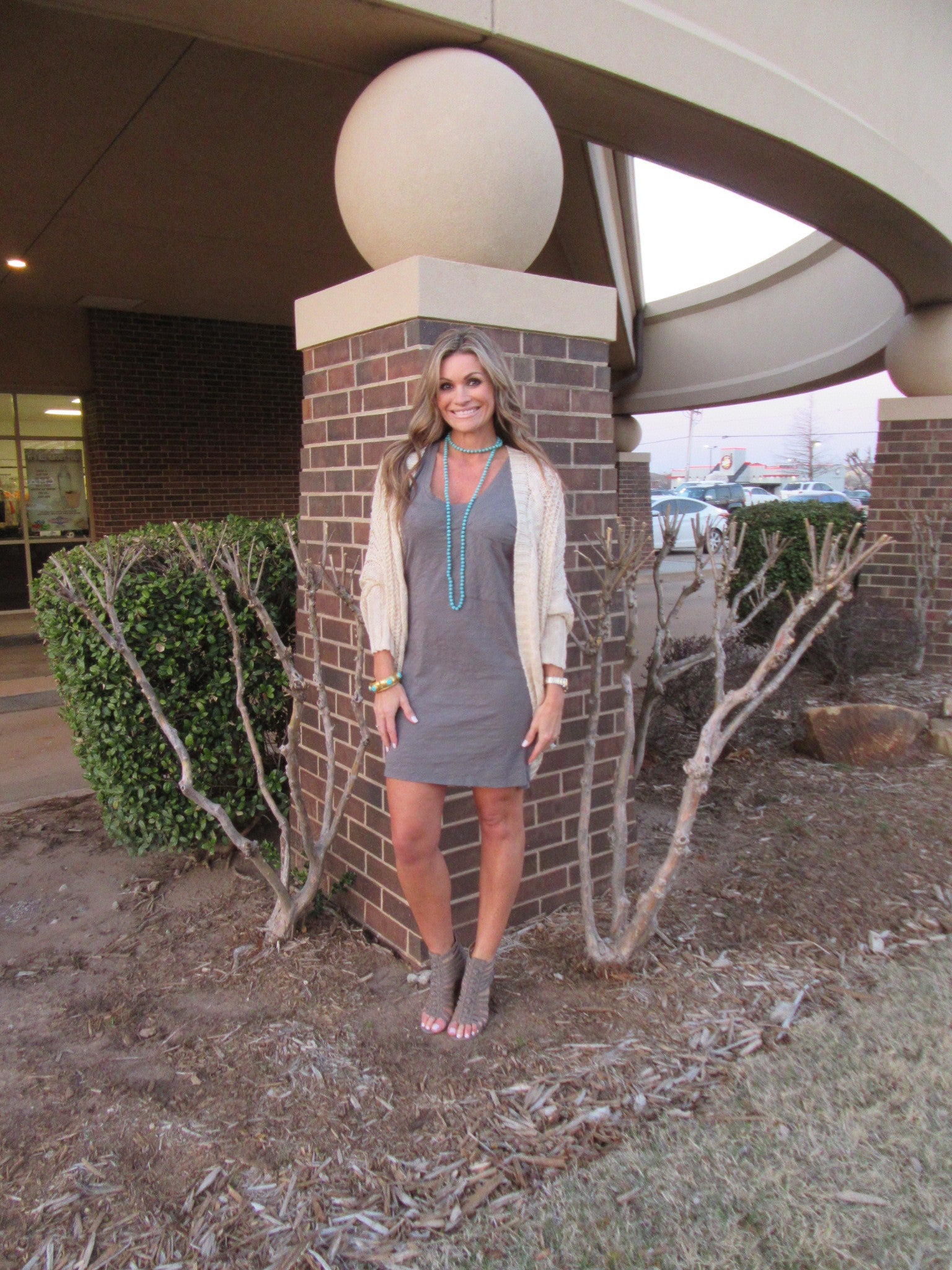 BOBI Slub Jersey HAMPSTEAD Pocket Tank Dress