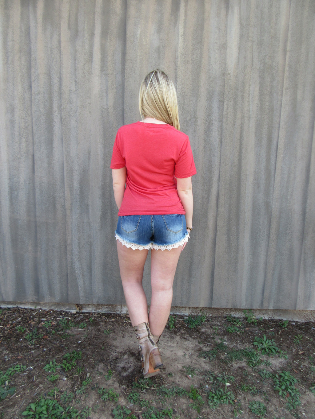 OK & ARROWS Canvas V-Neck TriBlend Tee Top