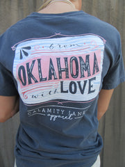 FROM OK WITH LOVE Comfort Colors POSTCARD Tee